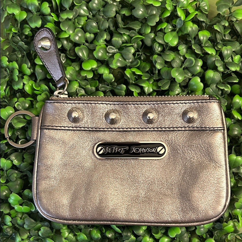 Betsey Johnson Silver Studded Pouch